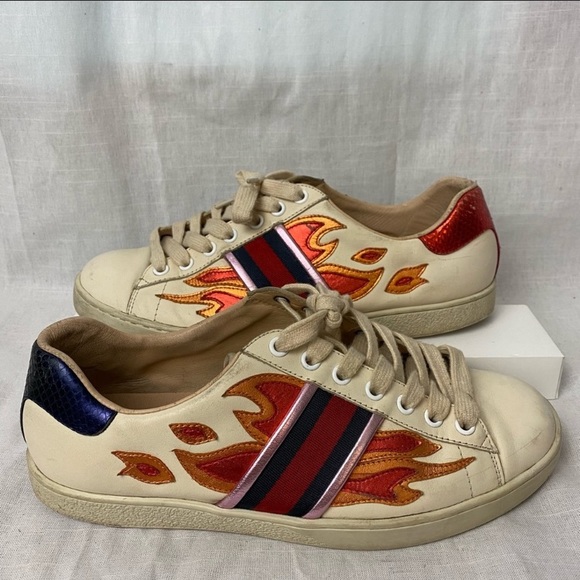 gucci flames sneakers